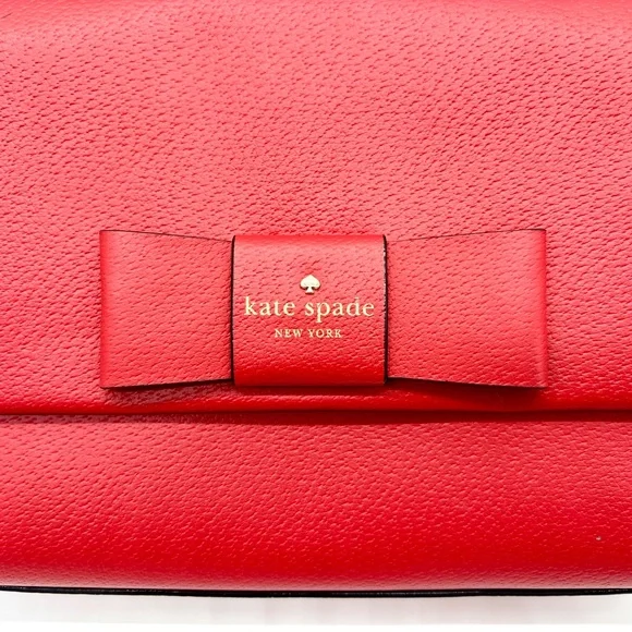 Kate Spade Red Leather Robinson Street Zanni Shoulder/Crossbody Bag - Picture 2 of 5
